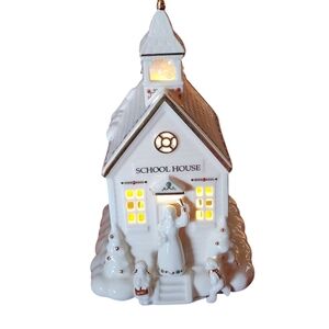 Lenox Village Treasures Mistletoe Park Series School House